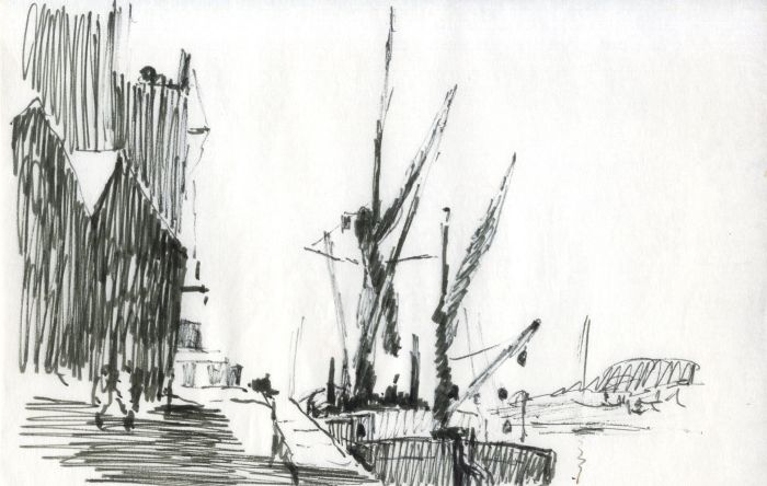 Sydney Vale FRSA - Set of 3 Mid 20th Century Pen and Ink Drawings, Blakeney