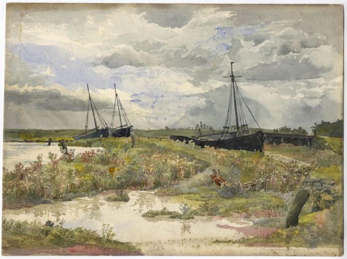 Archive of Sir Reginald Blomfield RA - Mid 20th Century Watercolour, Boats