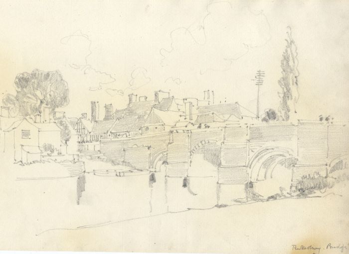Sir Reginald Blomfield - Pair of Early 20C Graphite Drawings, Tawkesbury
