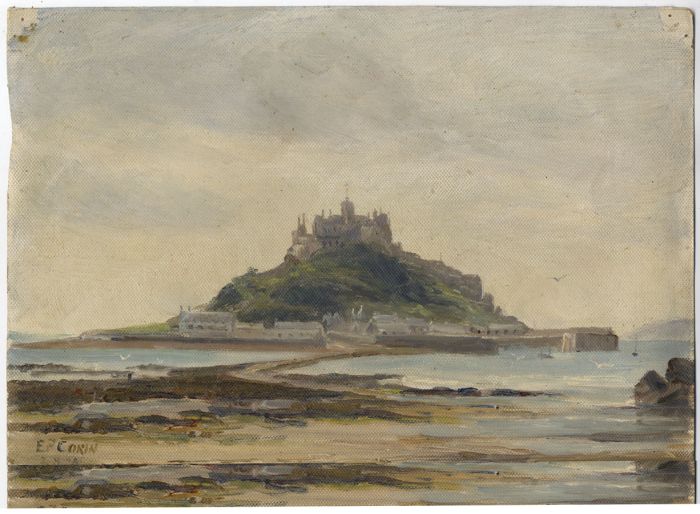 Edwin P. Corin (1863-1940) - 1929 Oil, St. Michael's Mount 