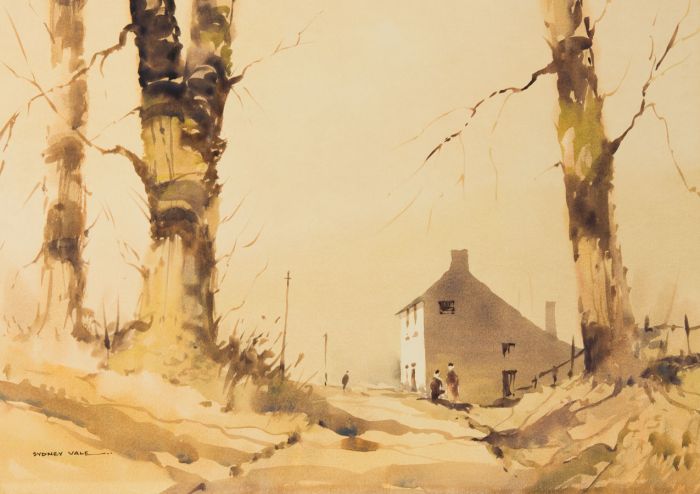 Sydney Vale FRSA - Mid 20th Century Watercolour, Village Scene