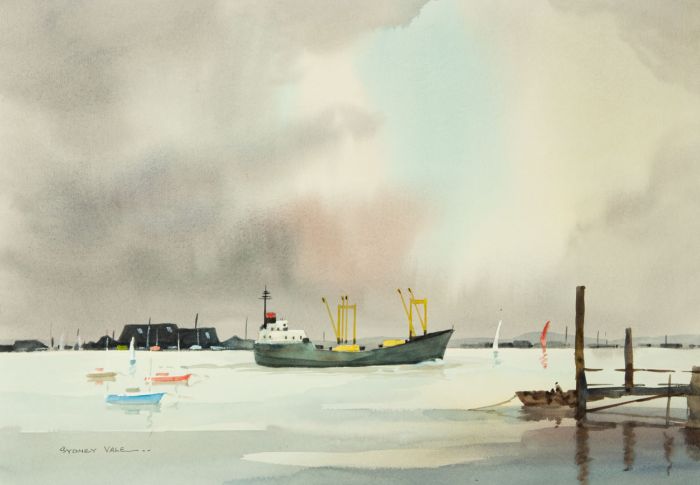 Sydney Vale FRSA - Mid 20th Century Watercolour, Burnham on Crouch Seascape