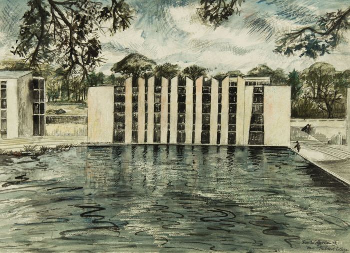 Ian W. Green - Monochrome Contemporary Mixed Media, Van Mildert College, Durham