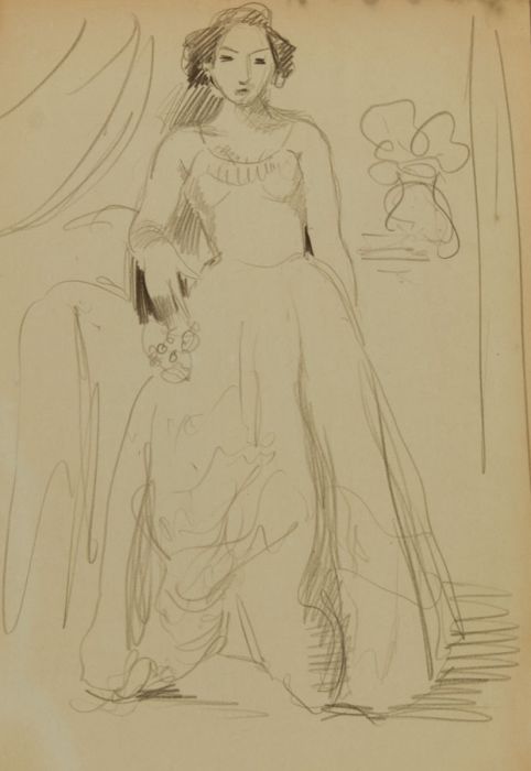 Georg Mayer-Marton - Pair Mid 20th Century Charcoal Drawing, Studies of a Woman