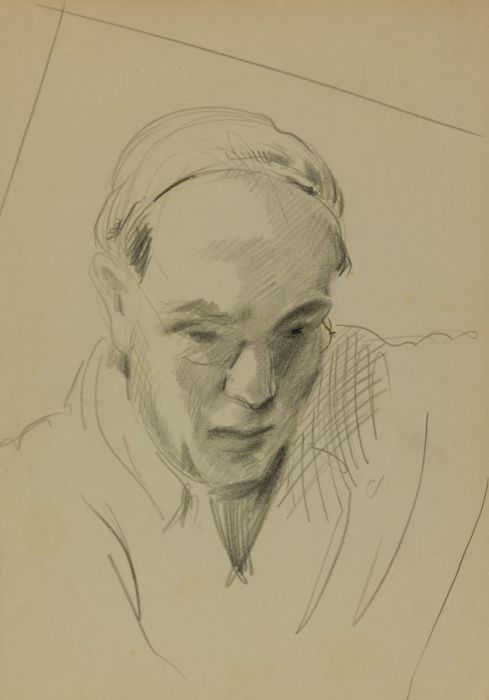 Georg Mayer-Marton - Mid 20th Century Coloured Pencil, Portrait of a Man