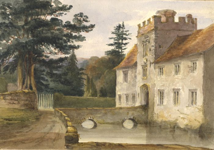 C. Stanley - 1836 Watercolour, The Moat, near Tunbridge
