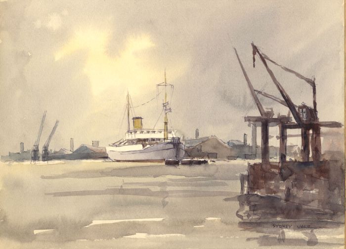 Sydney Vale FRSA - Mid 20th Century Watercolour, Harbourside
