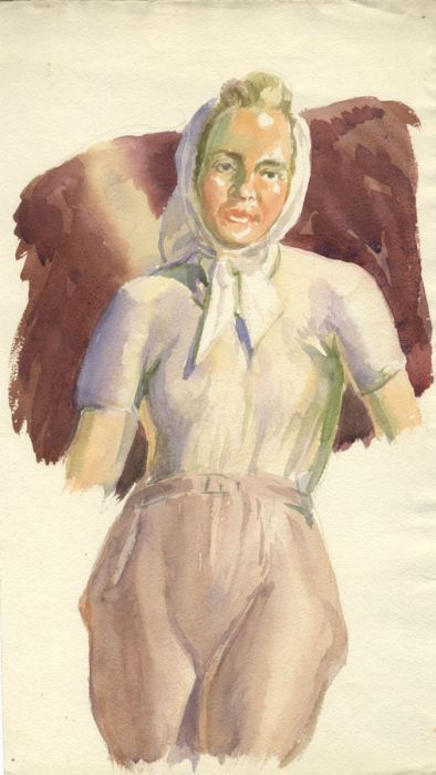 Harold Dearden (1888-1962) - Mid 20th Century Watercolour, Portrait of a Woman