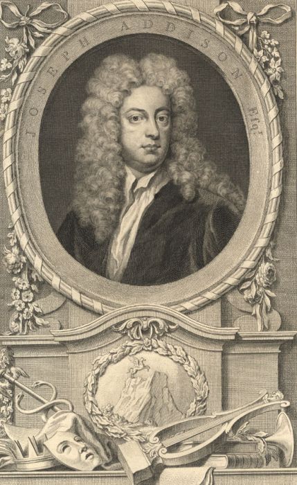 Jacobus Houbraken - 1748 Engraving, Portrait of Joseph Addison