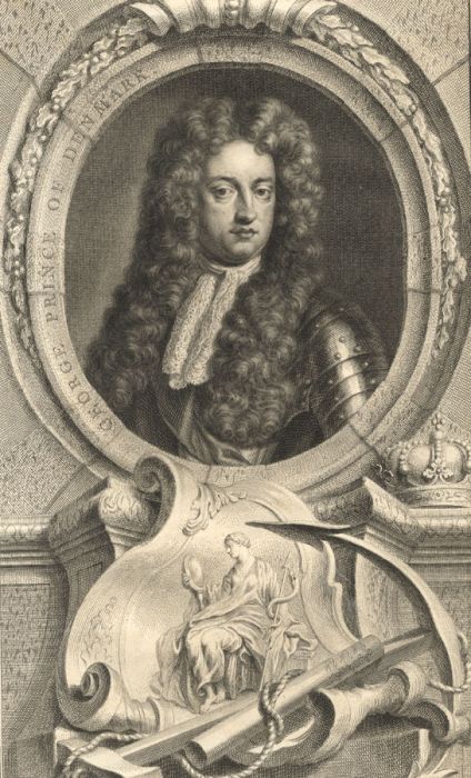 Jacobus Houbraken - 1745 Engraving, George Prince of Denmark