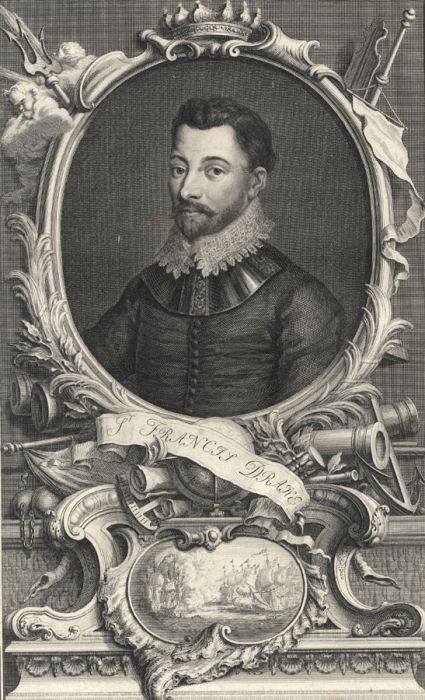 Jacobus Houbraken - 18th Century Engraving, Francis Drake