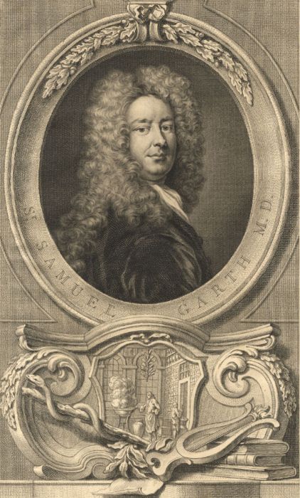 Jacobus Houbraken - 1748 Engraving, Portrait of Sir Samuel Garth