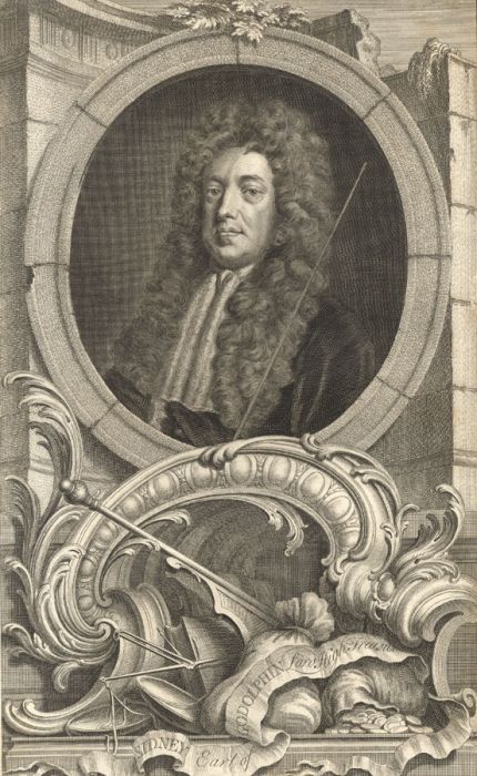 Jacobus Houbraken - 18th Century Engraving, Portrait of Sidney Earl of Godolphin