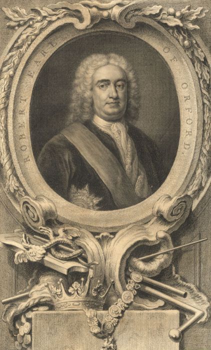 Jacobus Houbraken - 1746 Engraving, Portrait of Robert Earl of Orford