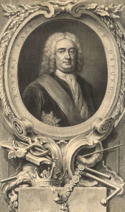 Jacobus Houbraken - 1746 Engraving, Portrait of Robert Earl of Orford