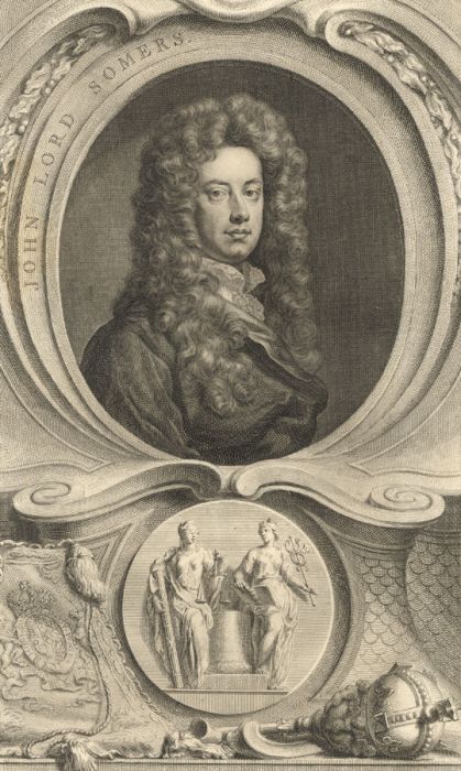 Jacobus Houbraken - 1745 Engraving, Portrait of John Lord Somers