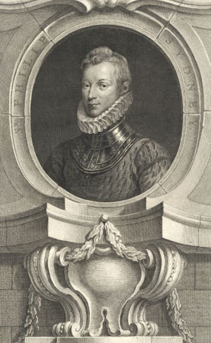 Jacobus Houbraken - 1743 Engraving, Portrait of Sir Philip Sydney