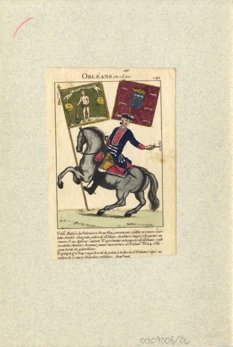 French School  - 18th Century Engraving, French Military Rankings and Regiments
