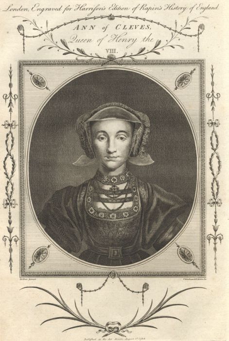 John Goldar (1729-1795) - 1784 Engraving, Ann of Cleves, Queen of Henry the VIII