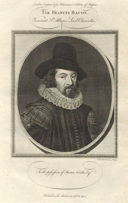 Alexander Bannermann - 1784 Engraving, Sir Francis Bacon