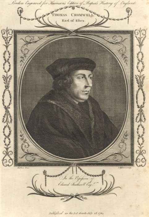 I. Absolam - 1784 Engraving, Thomas Cromwell Earl of Essex