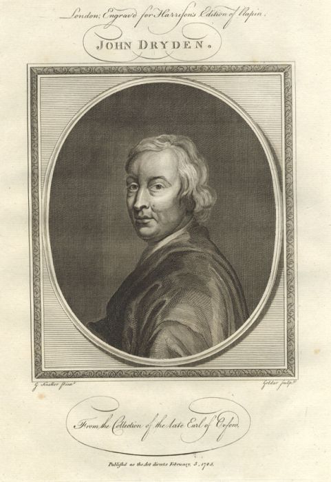 John Goldar (1729-1795) - 1785 Engraving, John Dryden