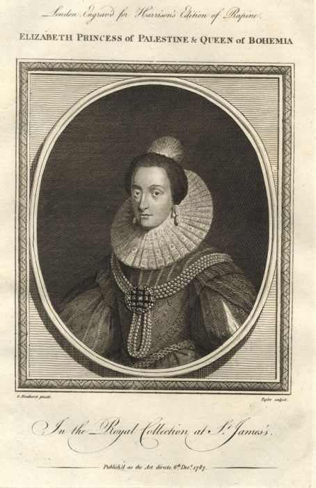 Taylor - 1787 Engraving, Elizabeth Princess of Palestine