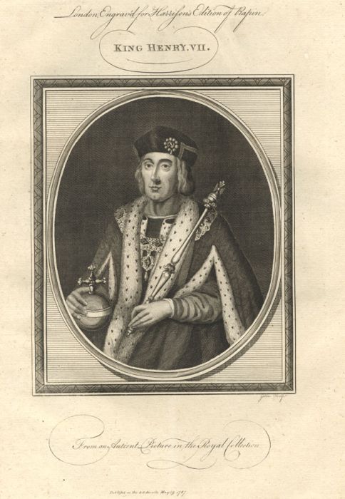 John Goldar (1729-1795) - 1787 Engraving, King Henry VII