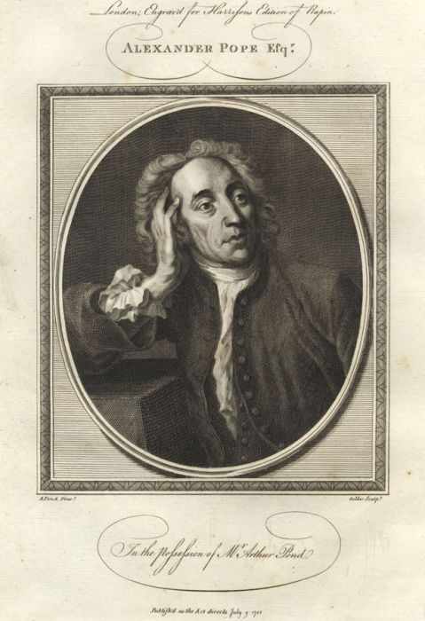 John Goldar (1729-1795) - 1785 Engraving, Alexander Pope