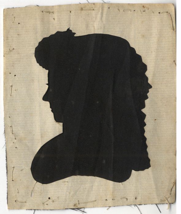 English School - Fine 19th Century Cut Paper, Hollow Cut Silhouette