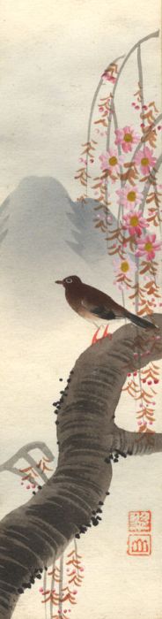 Japanese Contemporary Watercolour - Study of a Bird