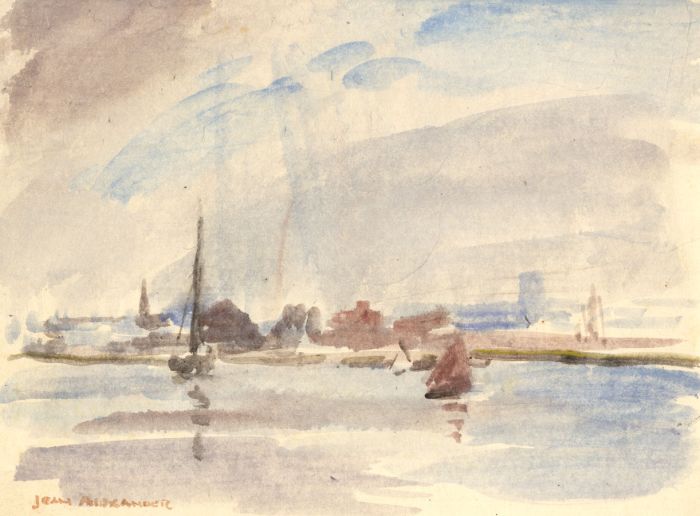 Jean Alexander - Mid 20th Century Watercolour, Impressionist Seascape