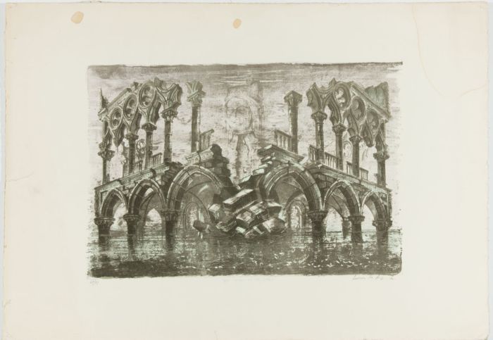 Ludovico De Luigi (b.1933) - Signed Mid 20C Chromolithograph, Spirit of the Doge