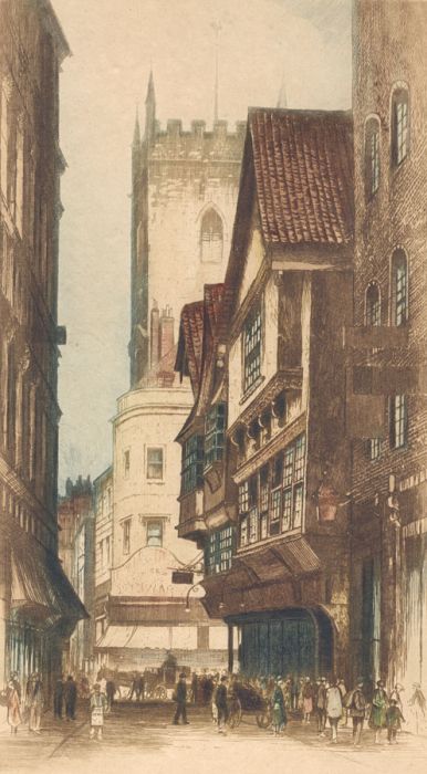 Edward Sharland (1884-1967) - Early 20th Century Etching, Bristol Scene