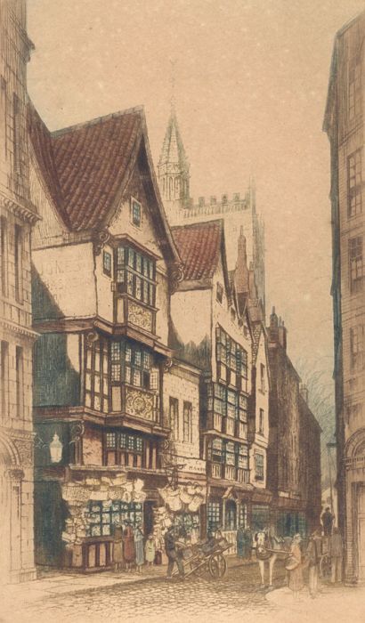 Edward Sharland (1884-1967) - Early 20th Century Etching, Bristol Scene