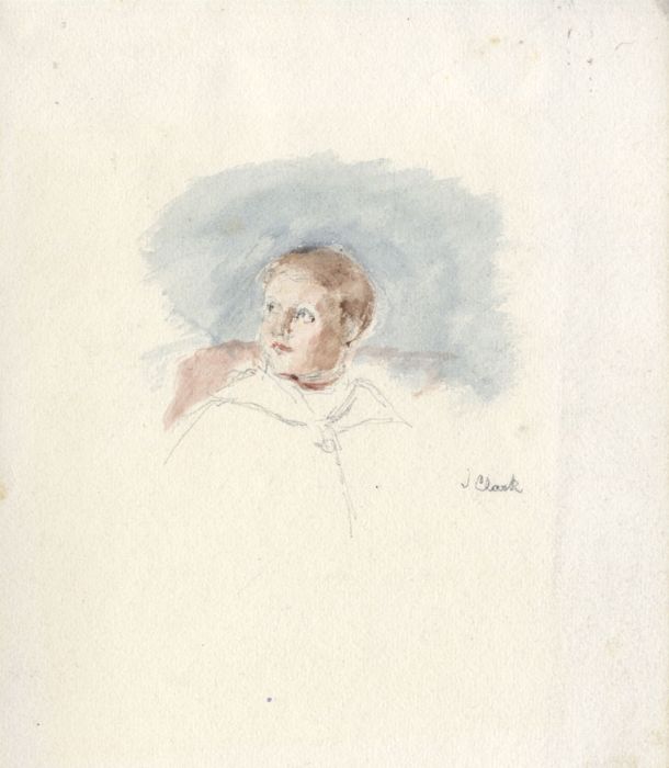 Joseph Clark - Signed Late 19th Century Watercolour, Portrait of a Boy