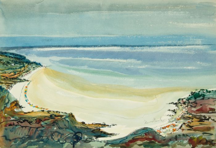 Irene Bache (1901-1999) - Signed 20th Century Watercolour, Coastal Landscape
