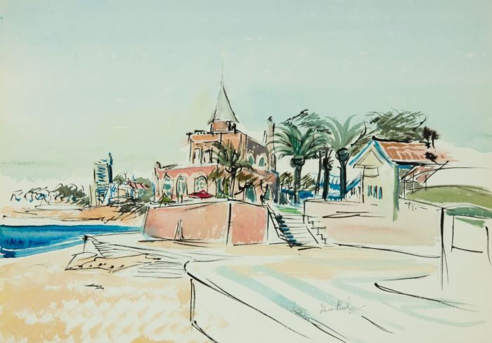Irene Bache (1901-1999) - Signed 20th Century Watercolour, Coastal Landscape