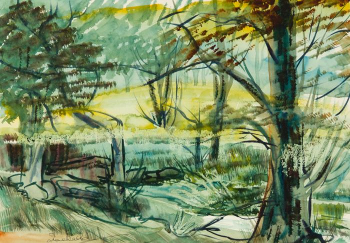 Irene Bache (1901-1999) - Signed 20th Century Watercolour, Woodland Landscape