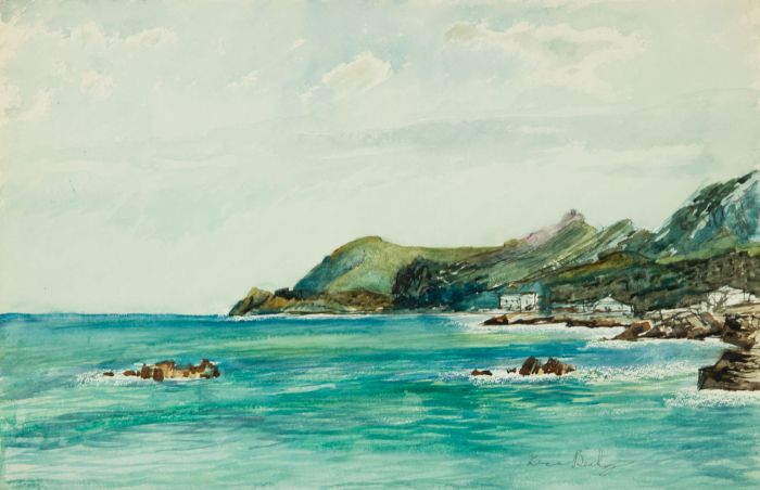 Irene Bache (1901-1999) - Signed 20th Century Watercolour, Cala Rajada, Mallorca