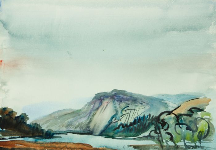 Irene Bache (1901-1999) - Signed 20th Century Watercolour, Scottish Loch
