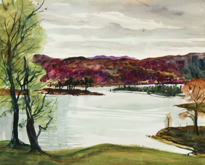 Irene Bache (1901-1999) - 1978 Mixed Media, Loch Affric