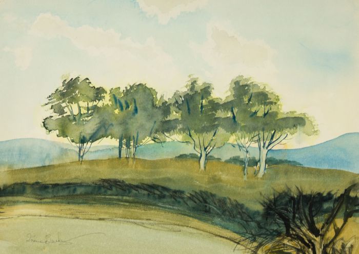 Irene Bache (1901-1999) - 20th Century Watercolour, Wayside Trees