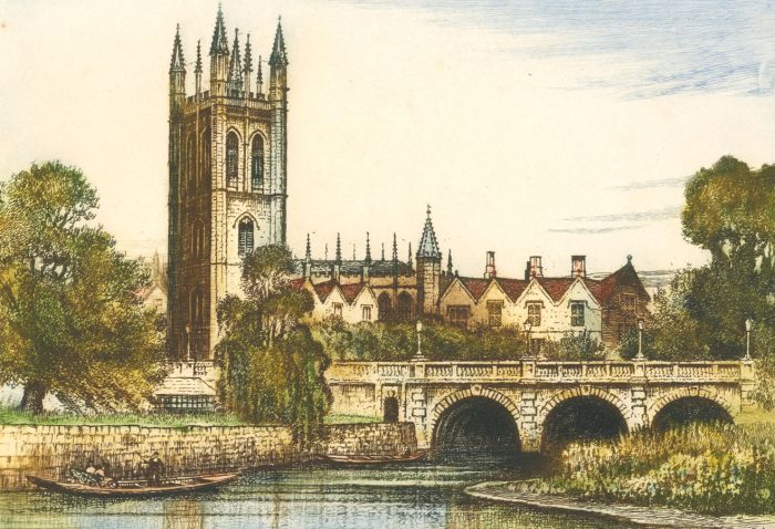 Grant Edwards - Early 20th Century Etching, Magdalene Tower, Oxford
