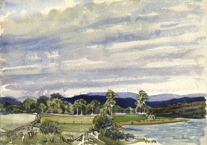 Irene Bache (1901-1999) - Signed 1959 Watercolour, Loch Rannoch