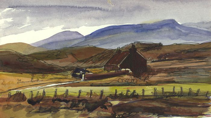 Irene Bache (1901-1999) - Signed 20th Century Watercolour, House in a Landscape