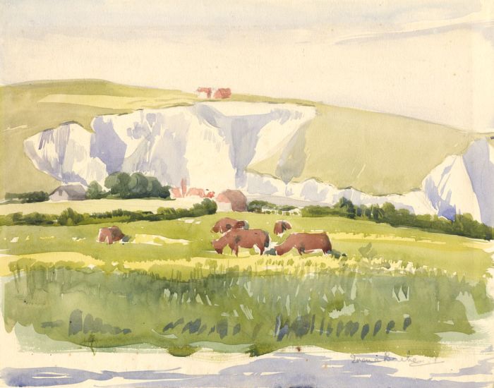 Irene Bache (1901-1999) - Signed 20th Century Watercolour, The Chalk Pit, Lewes