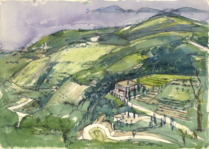 Irene Bache (1901-1999) - Signed 20th Century Watercolour, Isle of Elba