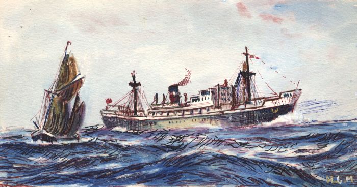 H.G. Moore - Pair of Mid 20th Century Watercolours, Ships