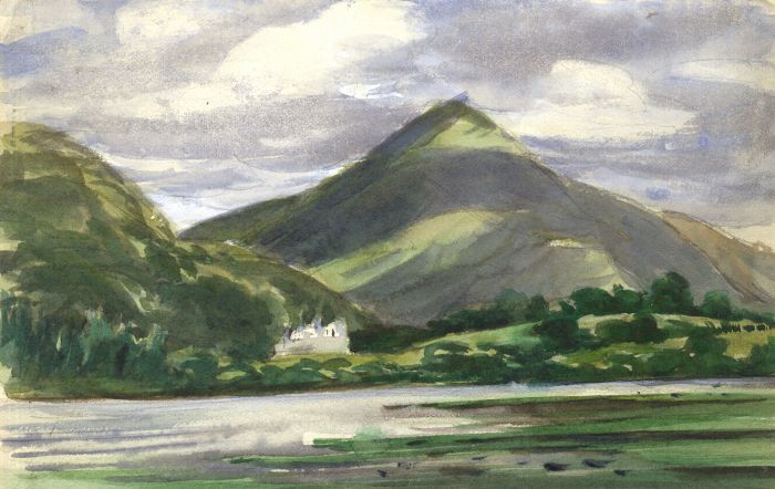 H.G. Moore - Mid 20th Century Watercolour, Across the Lake